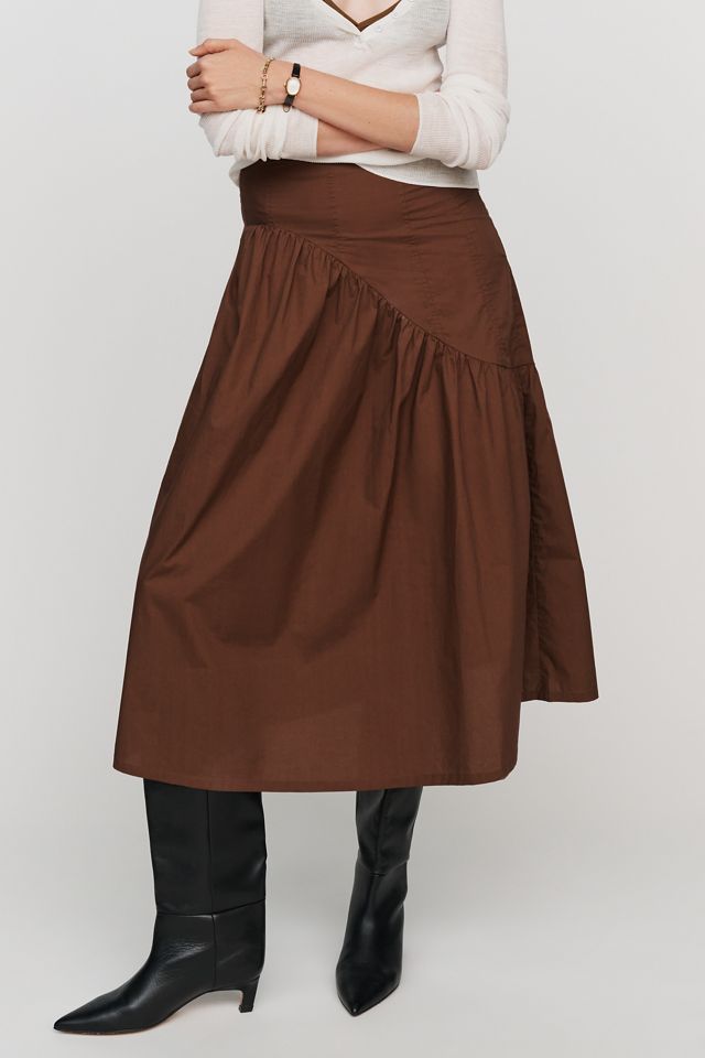 Lisa Says Gah Maeve 100% Cotton Midi Skirt #1