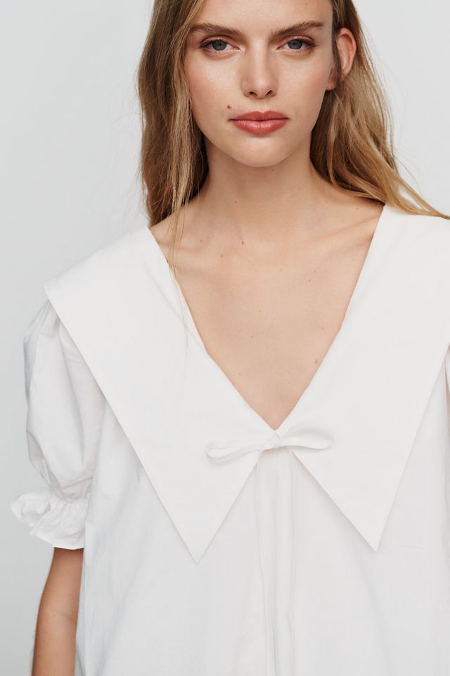 Lisa Says Gah 100% Cotton Puff-Sleeve Mini Dress #2
