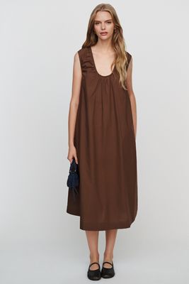 Lisa Says Gah Peggy 100% Cotton Midi Dress
