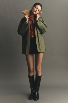 THE GREAT. Quilted Liner Parka Jacket