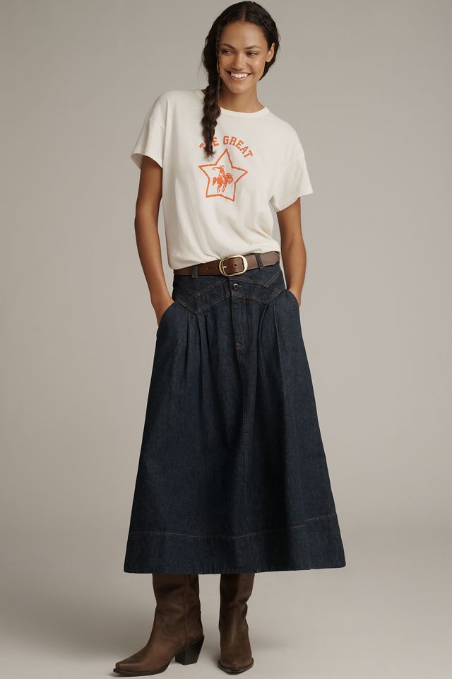 THE GREAT. Boxy Crew Graphic Tee #2
