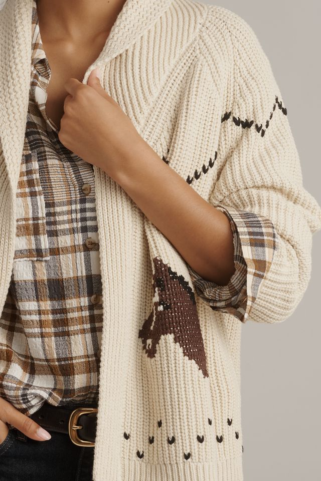 THE GREAT. Horse Lodge Cardigan Sweater #4