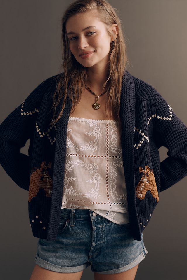 THE GREAT. Horse Lodge Cardigan Sweater | Anthropologie