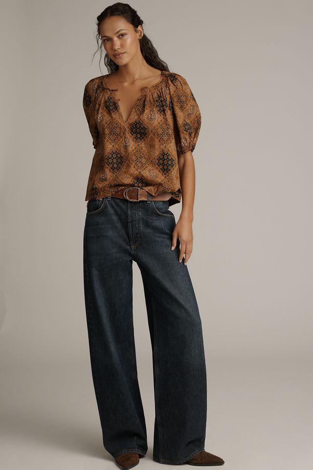 THE GREAT. Moorland Puff-Sleeve Top #2