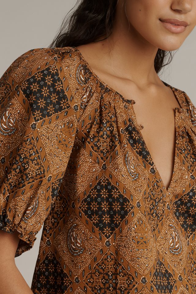 THE GREAT. Moorland Puff-Sleeve Top #3