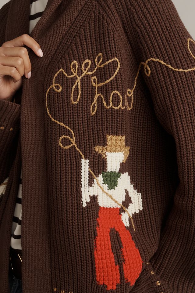 THE GREAT. Lasso Lodge Cardigan Sweater #4