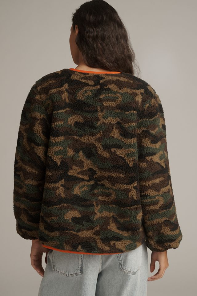 THE GREAT. Reversible Plush Bomber Jacket #2