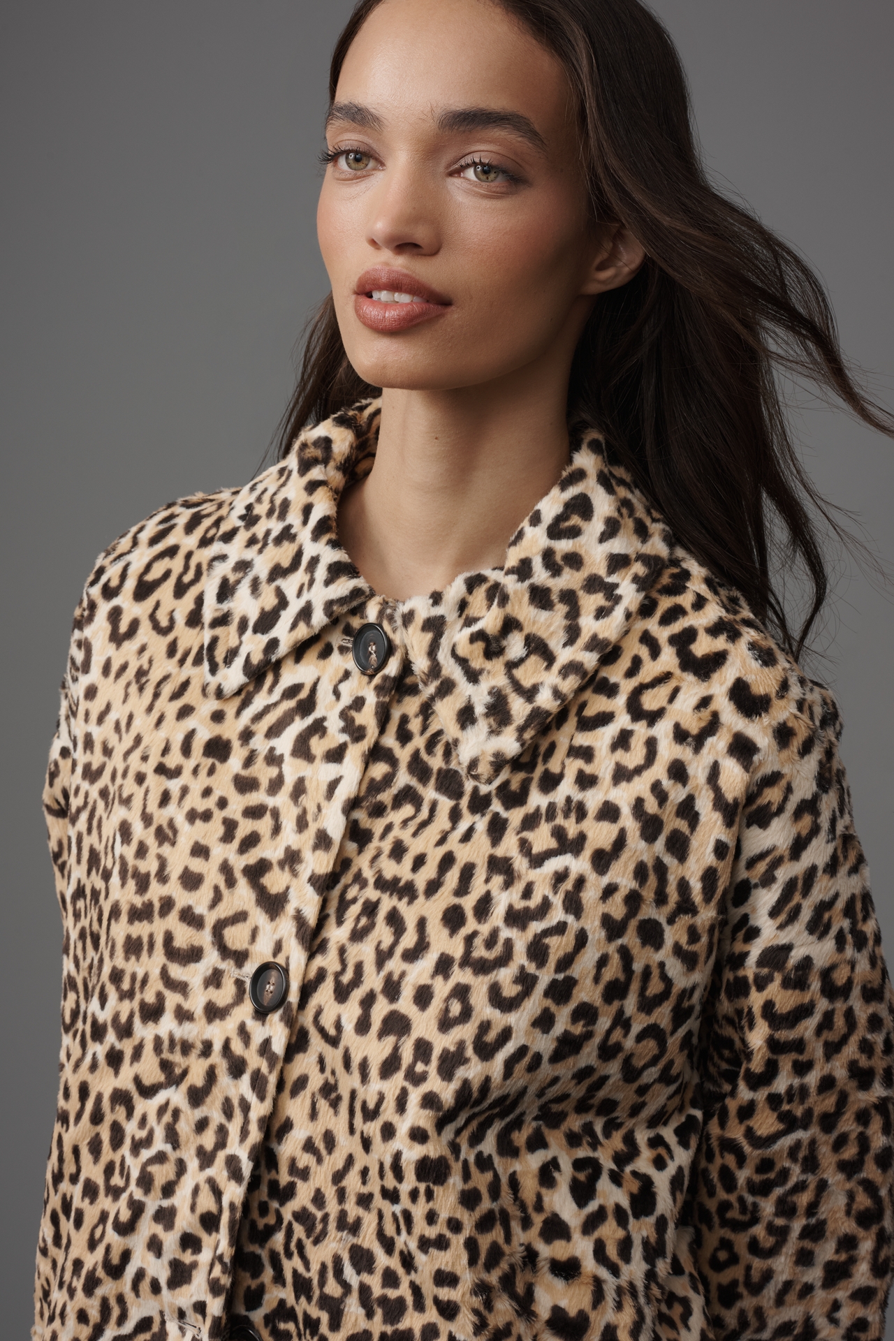 THE GREAT. Printed Car Coat