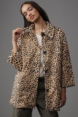 THE GREAT. Printed Car Coat