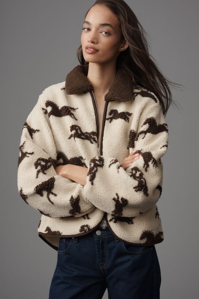THE GREAT. Pasture Fleece Jacket #1