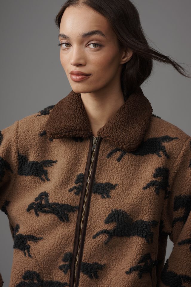 THE GREAT. Pasture Fleece Jacket