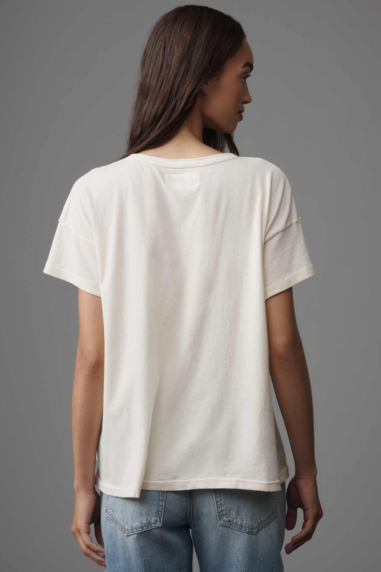 THE GREAT. Boxy Crew-Neck Horse Graphic Tee
