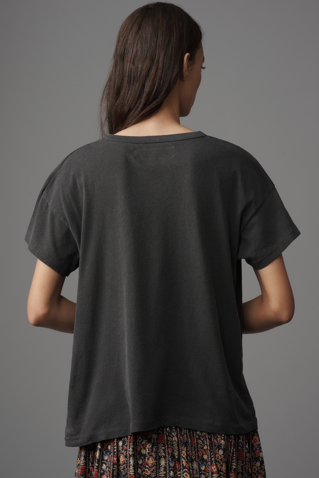 THE GREAT. Boxy Crew-Neck Bear Graphic Tee