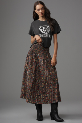 The Great Canary Midi Skirt In Multi