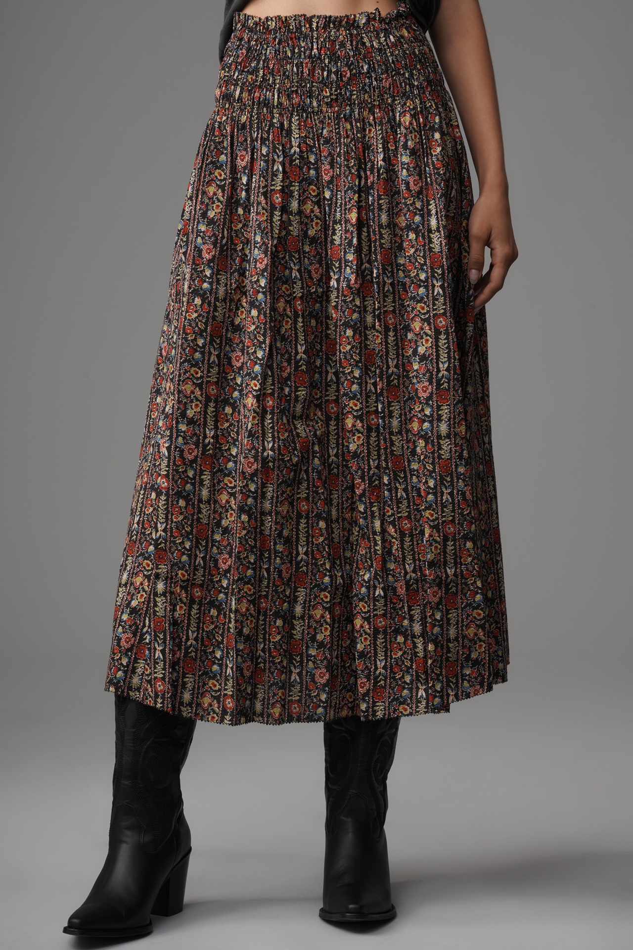THE GREAT. Canary Midi Skirt