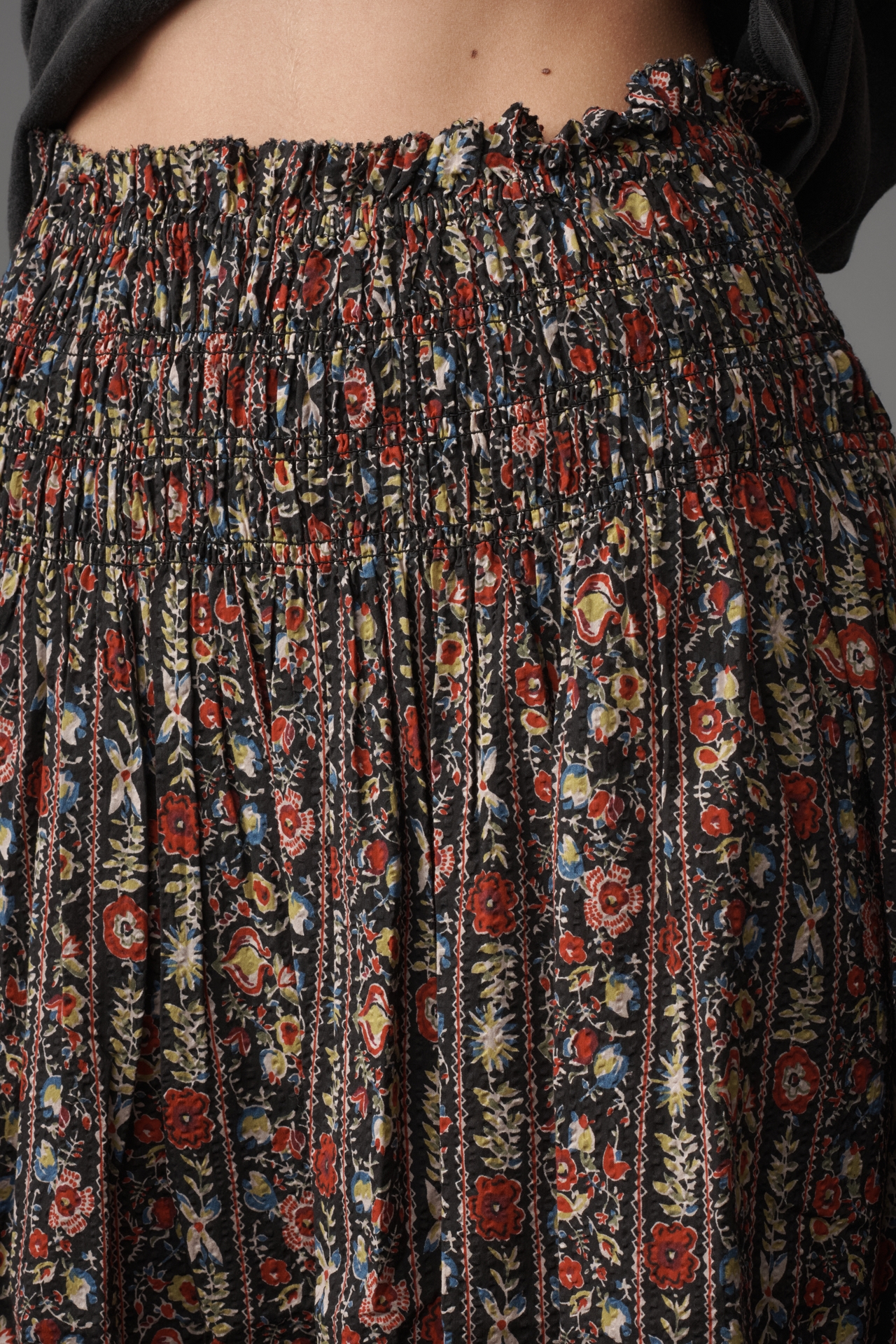 THE GREAT. Canary Midi Skirt