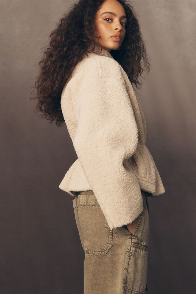 THE GREAT. Reversible Faux Fur Jacket #1