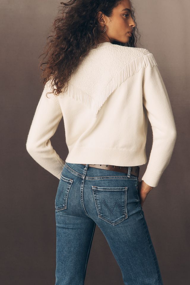 THE GREAT. Beaded Fringe Cardigan Sweater #3