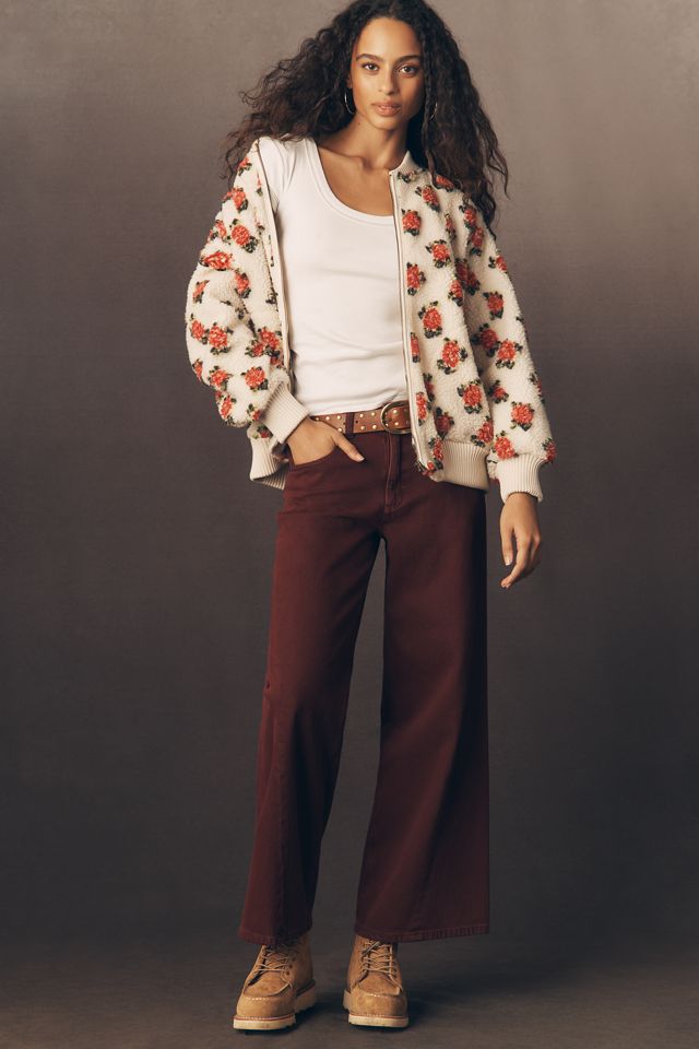 THE GREAT. Plush Faux Fur Bomber Jacket #2