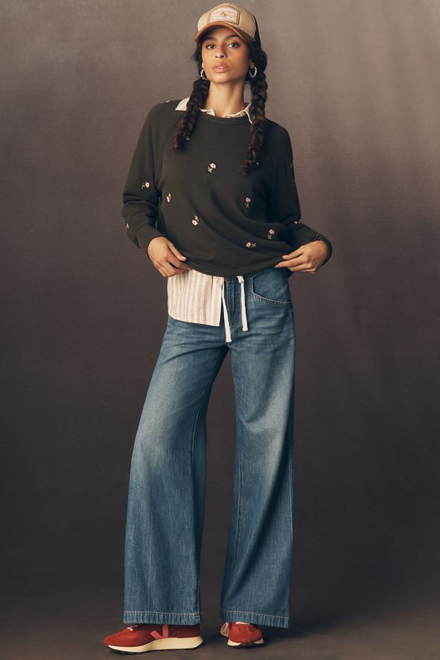 THE GREAT. The Embroidered College Sweatshirt #1