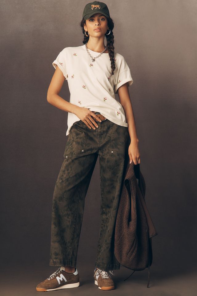 THE GREAT. Crew-Neck Embroidered Boxy Tee #2