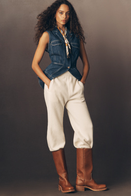 The Great The Plush Victory Sweatpants In White