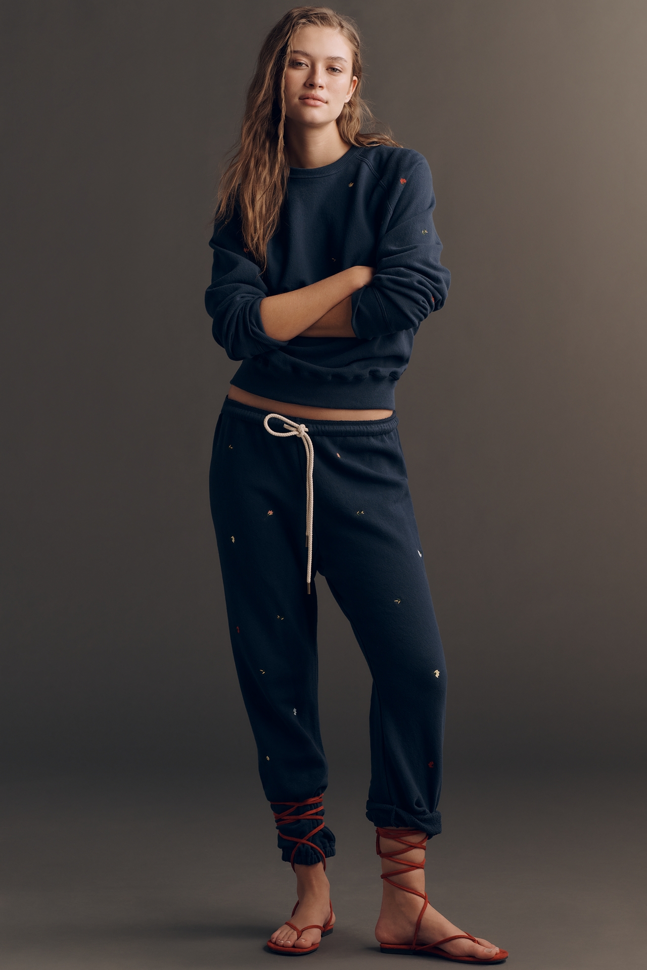 THE GREAT. Stadium Embellished Drawstring Pants