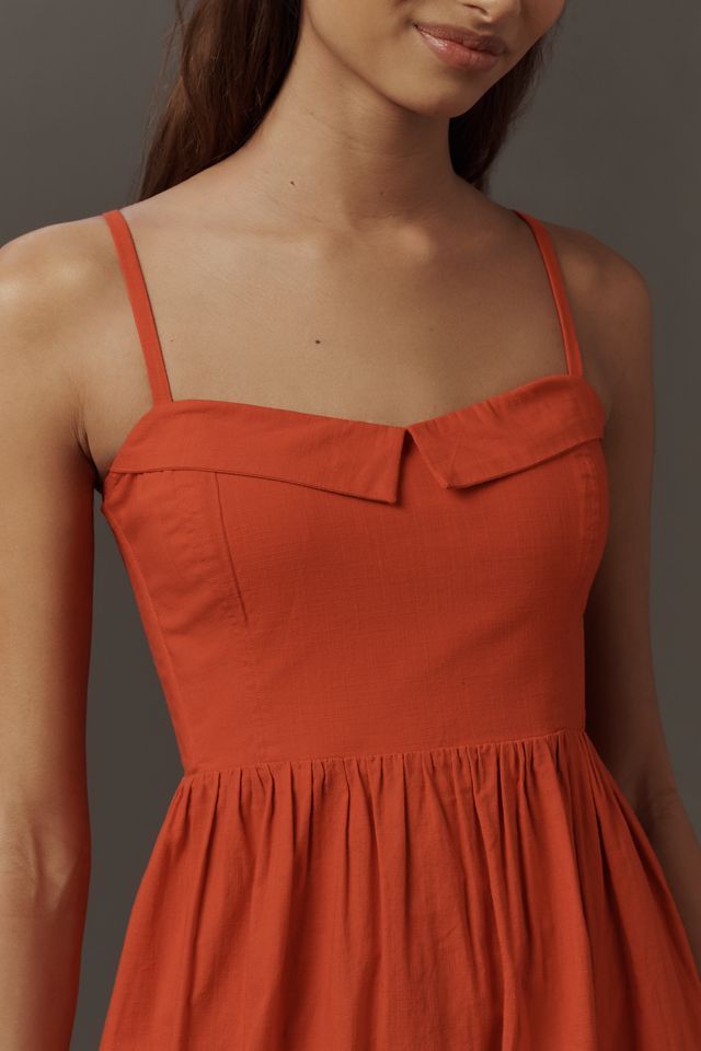 THE GREAT. Verse Sleeveless A-Line Midi Dress #1