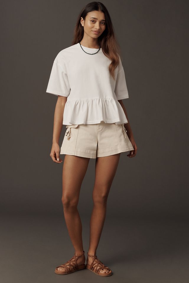 THE GREAT. Oversized Ruffle Tee #3