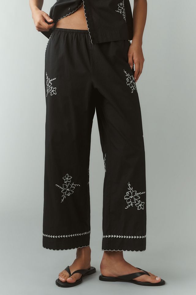 THE GREAT. The Weekend Crop Wide-Leg Pants #1