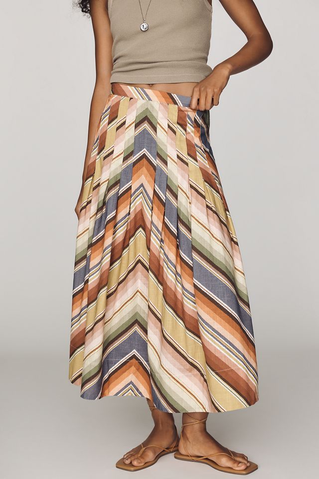 THE GREAT. Rhythm Cotton Midi Skirt #3