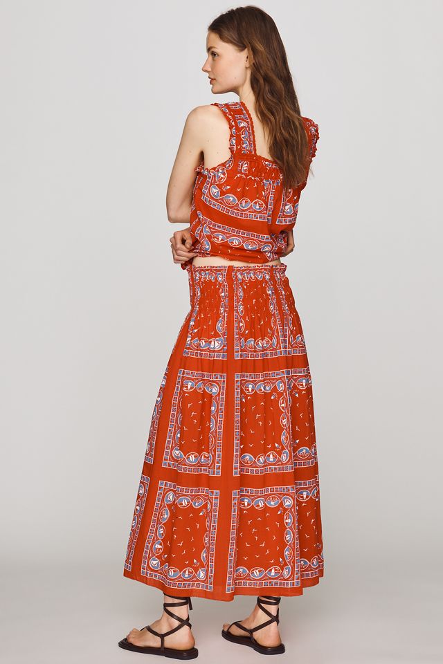 The GREAT. The Canary Cotton Midi Skirt #2