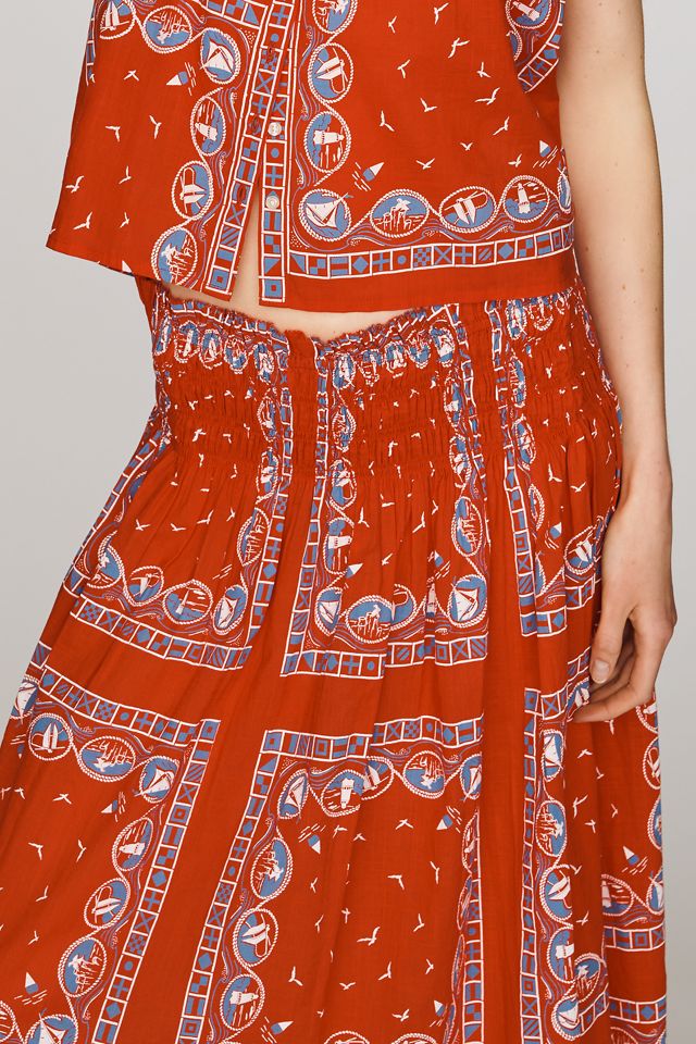 The GREAT. The Canary Cotton Midi Skirt #3