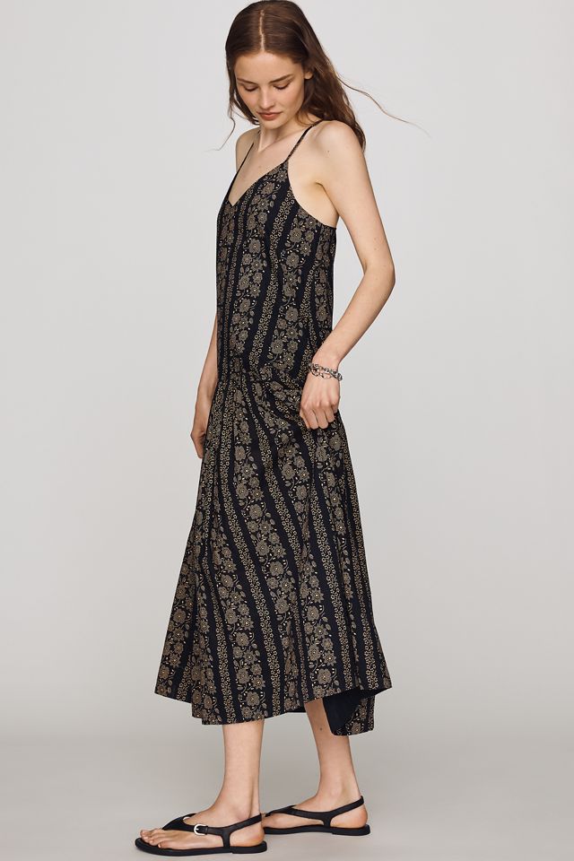 The GREAT. The Drop Waist Cotton Midi Dress #1