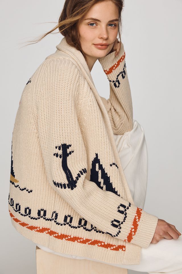 The GREAT. The Sailboat Cardigan Sweater #1