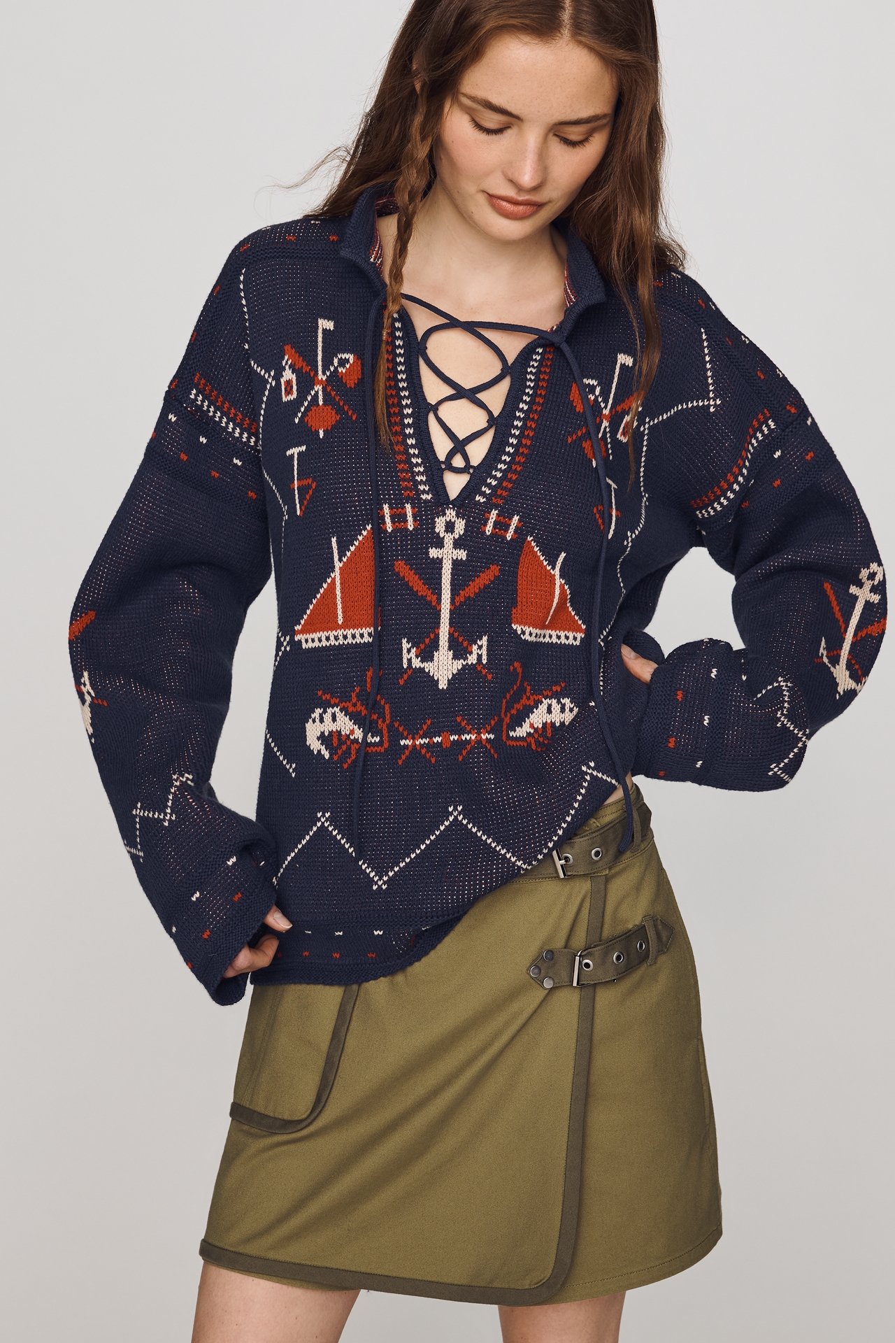 The GREAT. Fisherman Sweater