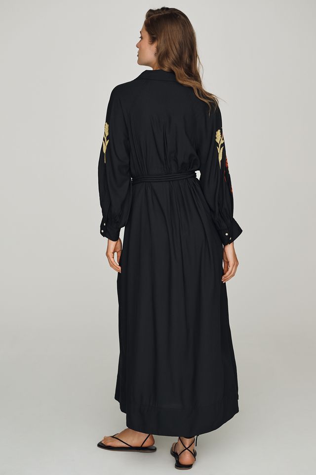THE GREAT. Embroidered Midi Dress #1