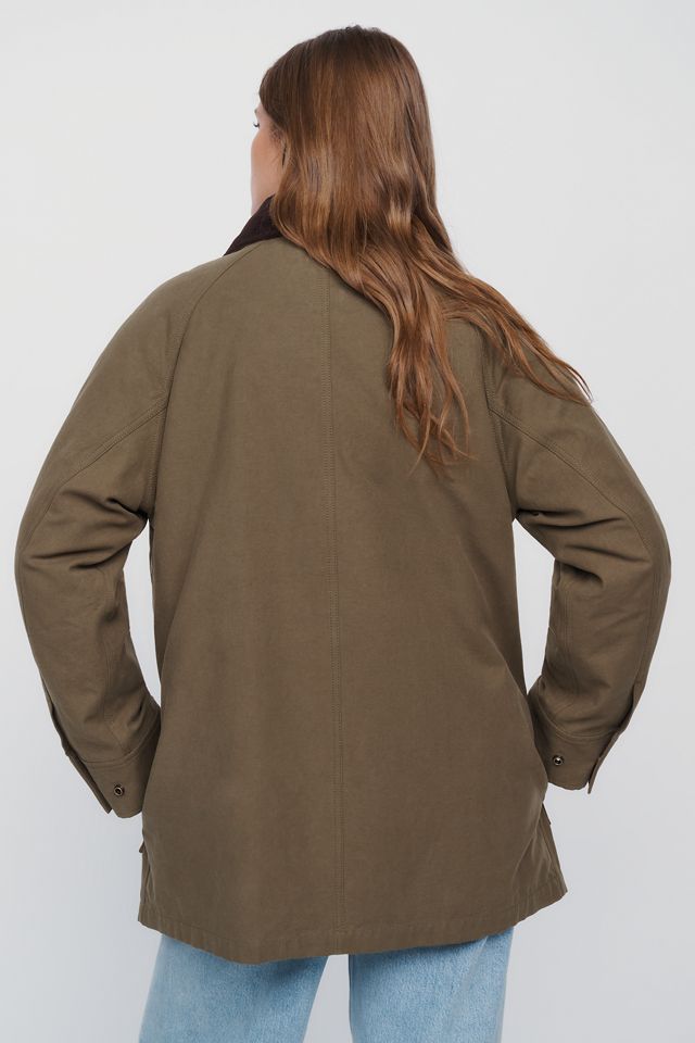 THE GREAT. Firefighter 100% Cotton Funnel Neck Jacket #1