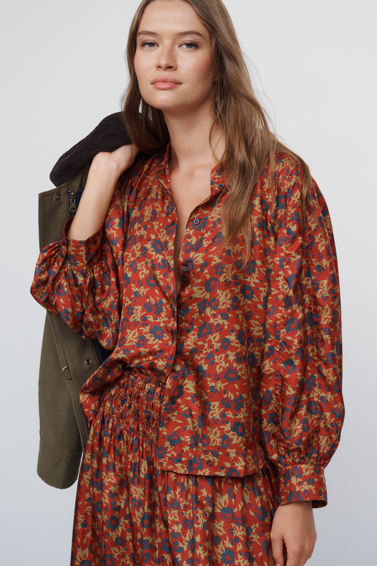 THE GREAT. Ashland 100% Silk Top