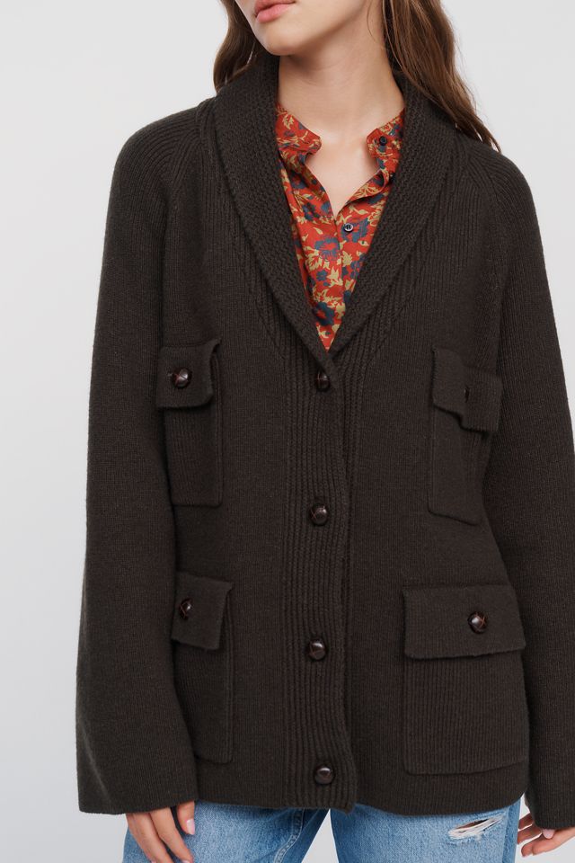 THE GREAT. Commander Wool Blend Riding Cardigan #2