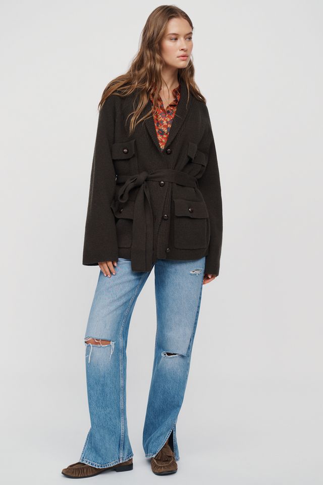 THE GREAT. Commander Wool Blend Riding Cardigan #3