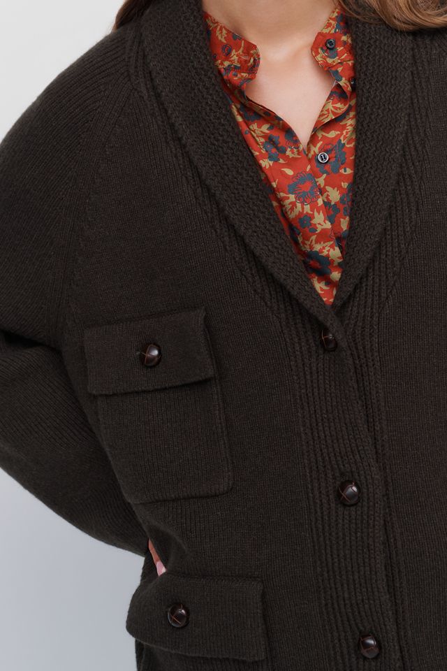 THE GREAT. Commander Wool Blend Riding Cardigan #4