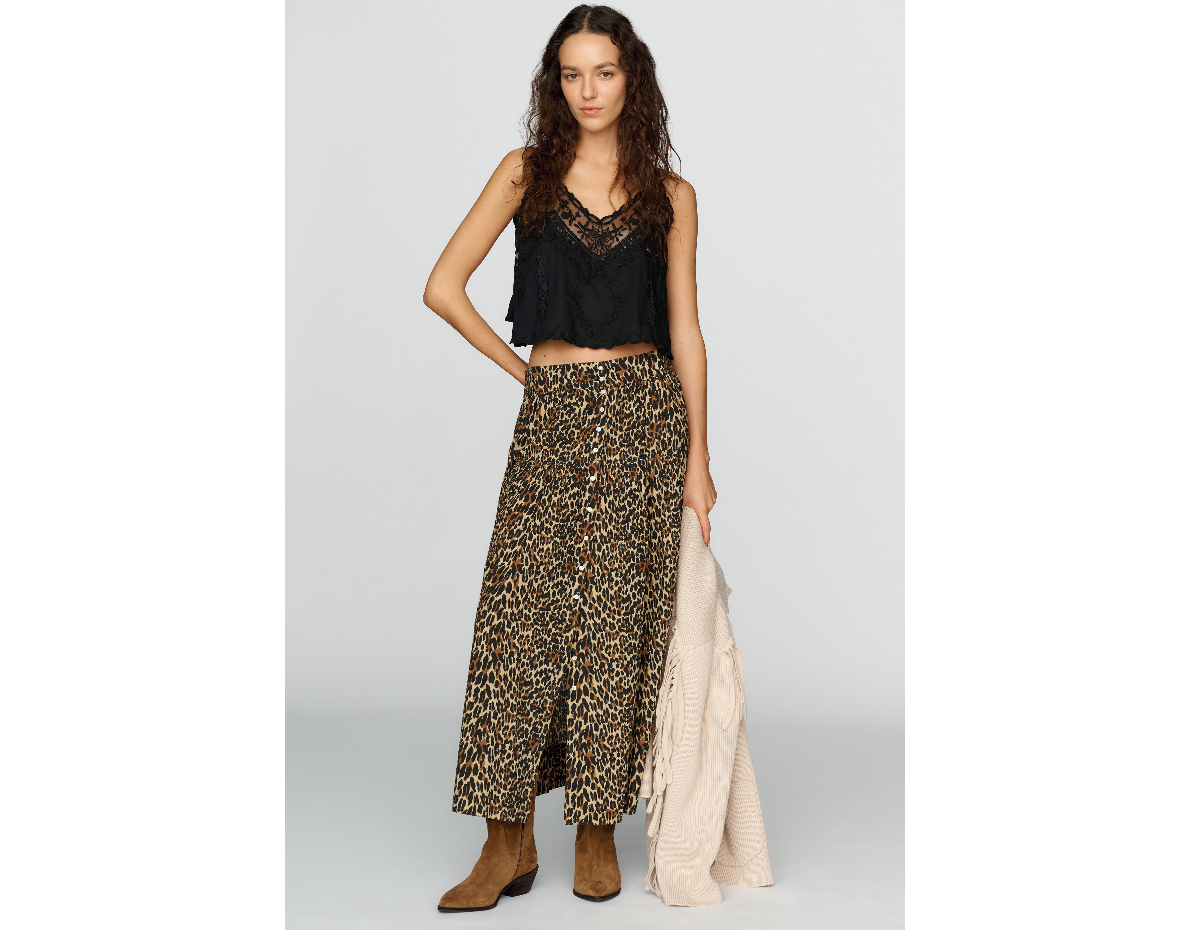 THE GREAT. Highland 100% Cotton Skirt