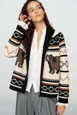 THE GREAT. Bear Lodge Cotton Blend Cardigan