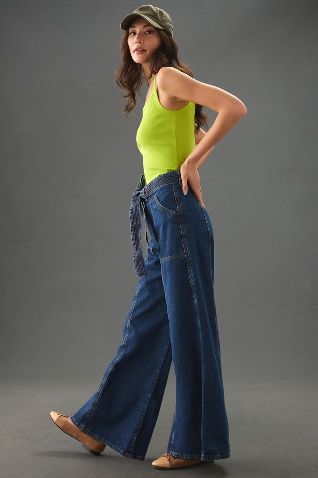 Farm Rio Wide-Leg Palazzo Jeans #3