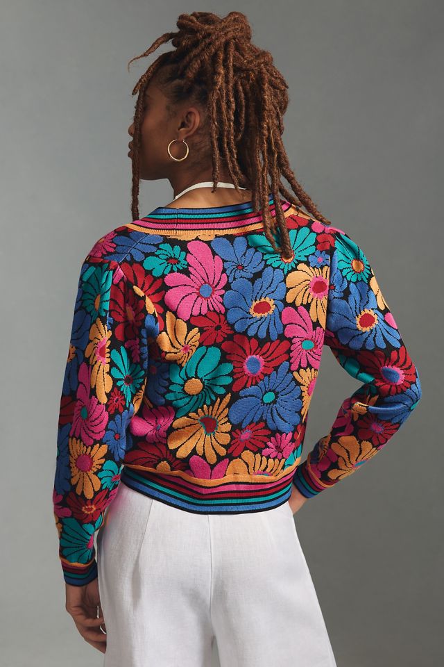 Farm Rio Daisy Cardigan Sweater | Anthropologie