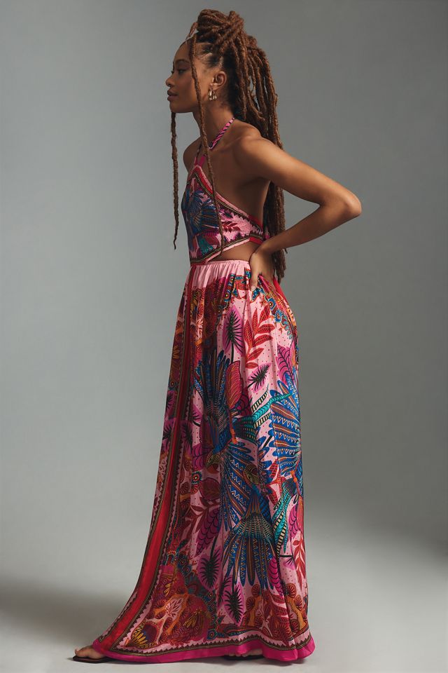 Farm Rio Macaw Scarf Maxi Dress #2
