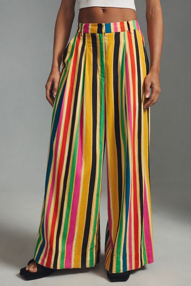 Farm Rio Rainbow Stripe Pants #2
