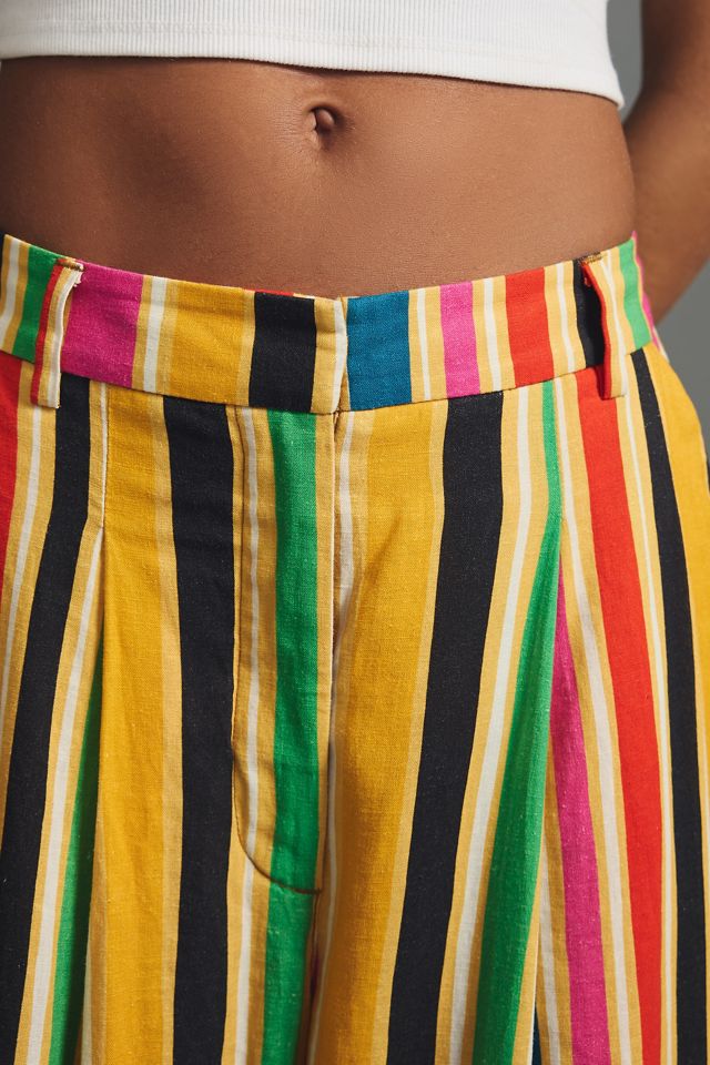Farm Rio Rainbow Stripe Pants #4