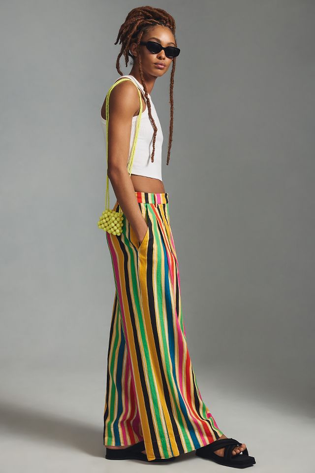 Farm Rio Rainbow Stripe Pants